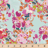 Bloomsbury Botanist's Poem Blue AGF 44721  100% Cotton Fabric half yd cont cuts Flowering Plants