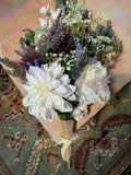 Bridal Bouquet BOHO Purple White And Green 17Ó Long Bouquet