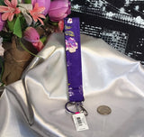 Vera Bradley Wristlet Keychain with Key Ring & Clip WILD ROSES __ NWT Roses
