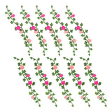 10 PCS Mini Artificial Flowers Vines Dollhouse Floral Decorations Green Plant