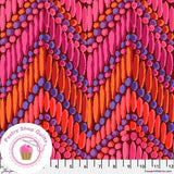 KAFFE FASSETT Free Spirit BEADED CURTAIN PWGP191R Red Quilt Fabric Flowering Plants