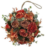 Artificial Peony Flower Balls, 8 Inch Faux Silk Hydrangea Flower Bouquet, Hangin Hydrangea