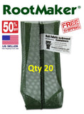 (20)  RootMaker - 3 Qrt -  Knit Fabric 5" x12" Tree Plant Grow Bag Pot Container Flowering Plants