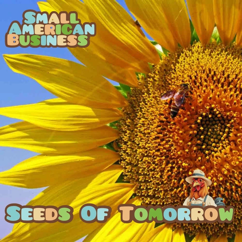 50 Mammoth Grey Stripe Sunflower Seeds Organic Heirloom Non-GMO- With Bonus! Sunflower