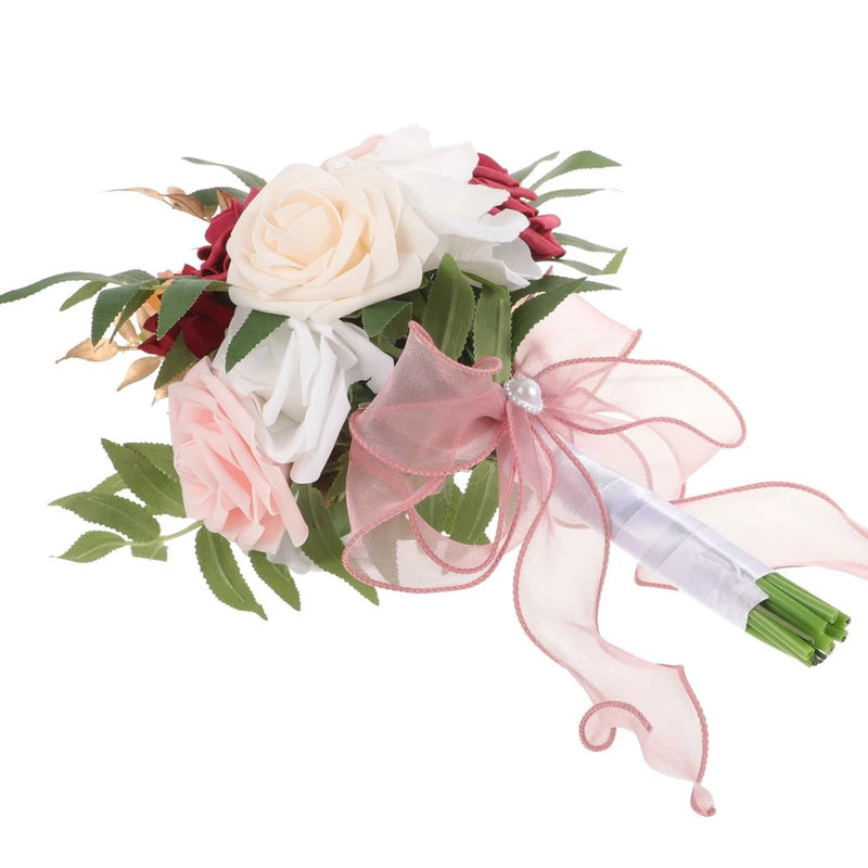 Wedding Artificial Flowers Bouquets for Bride Simulated Bridesmaid Bouquet