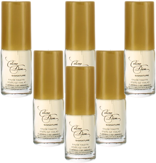 Signature By Celine Dion Women Combo: Mini EDT Perfume Spray 2.25oz (6x0.375oz) EDT