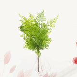 2 Pcs Plastic Fake Plants Artificial Small Fern Ferns for Outdoors Green Plant