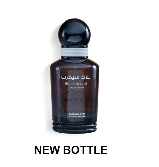 Black Secret 1971 for Men by Al Majed Oud 100ml Spray - Free Express Shipping Bouquet