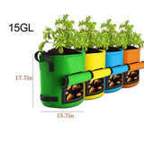 4 Pack Potato Planting Bags with Easy Harvest Window for Garden Enthusiasts Garden Plants