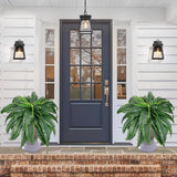 2 Pack 42" UV Resistant Faux Boston Ferns for Outdoor Planters & Decor Green Plant