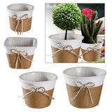 Woven Plant Basket Rustic Planter Basket for Indoor Outdoor Office Garden Garden Plants