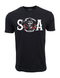 SONS OF ANARCHY REAPER ROSES MENS BLACK T SHIRT Roses