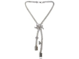 Metallic Sun Flower Floral Flying Butterfly Rhines  Dangle Fancy New Necklace Sunflower