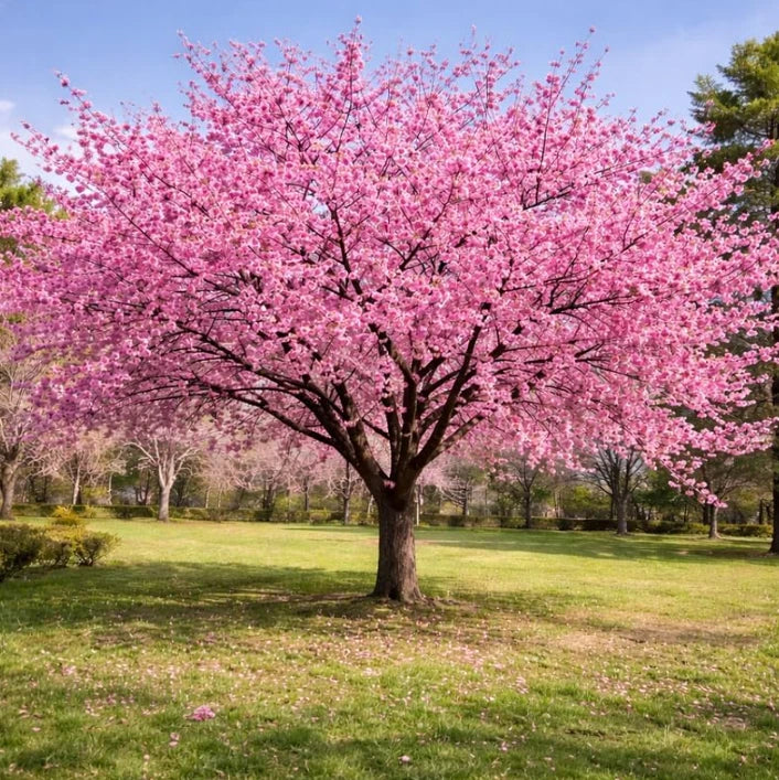 Live Okame Cherry Plant Ð 2.5" Pot Ð Early Spring Flowering Ornamental Tree Flowering Plants