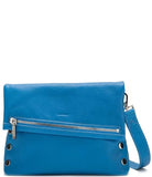 NWT $425 Hammitt VIP Medium  Hydrangea Leather Crossbody Shoulder Bag blue Hydrangea