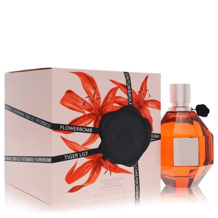 Flowerbomb Tiger Lily by Viktor & Rolf 3.4 Eau De Parfum Spray for Women EDP