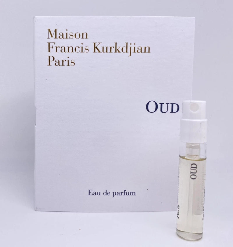 Maison Francis Kurkdjian Oud Eau de Parfum EDP Sample Spray .06oz, 2ml in Card EDP