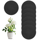 8-Pack Cork Plant Coasters, 3.9 Inch Cork Plant Mats for Garden [Gray] Garden Plants