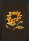 SunFlower Universe Flower Framed Wall Art Poster Canvas Print Picture Sunflower