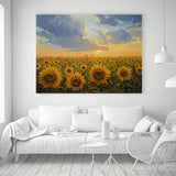 Impressionism Sunflower Oil Paint Silk Canvas Poster Art Decor Unframed A464 Sunflower