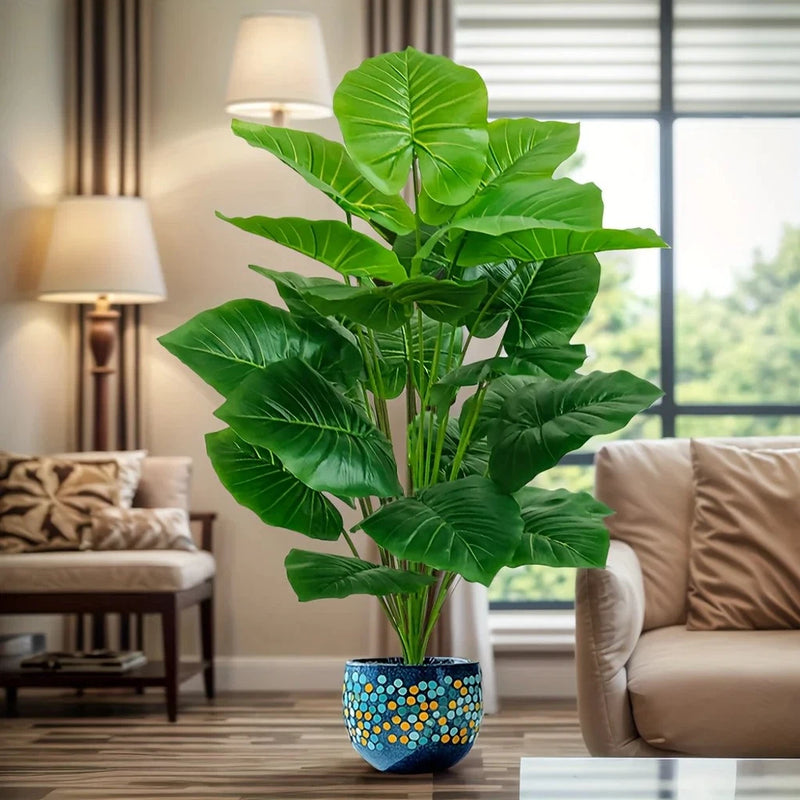Artificial Palm Tree 100cm Lifelike Faux Plant Home Wedding Garden Decor Green Plant