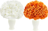 104 PCS Hydrangea Silk Flower Heads with Stems for Home Decor Hydrangea