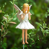 _ New CICELY MARY BARKER Flower Fairy Garden Stake CARNATION Figurine Planter Carnation