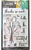 Tulip Bouquet Flowers Clear Flower Stamp Set by Hero Arts CM593 NEW! Bouquet