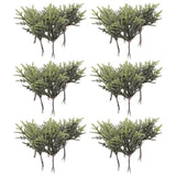 60 Pcs Artificial Pine Branches Green Plants Christmas Flower Pick Green Plant