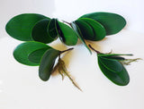 Set Of 4 Pcs Artificial Grass Orchid Leaf Bush Flower Decoration Green Plant