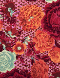 Kaffe Fassett Collective Quilting Fabric: Cabbage And Rose PWGP038, Rare! Flowering Plants