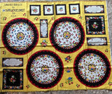 Oh So Breit Mary Engelbreit Fabric Panel Placemats Coasters Pot Holders 2002 Flowering Plants