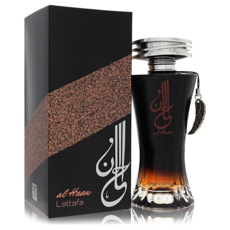 Lattafa Al Haan by Lattafa Eau De Parfum Spray (Unisex) 3.4 oz (Women) EDP
