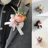 Hydrangea Bridesmaid Corsage Wedding Wrist Flower Wedding Peony Retro Artificial Hydrangea
