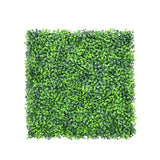 20" Artificial Faux Boxwood Leaf Ivy Mats Greenery Home Festival Wall Decor Green Plant