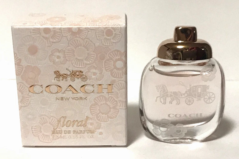 Coach New York Floral Eau De Parfum Mini Splash For Women 4.5 ml * New In Box * EDP