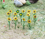 MP SCENERY 16 Sunflowers N Gauge Model Flowering Plants Railroad Farm Layout Sunflower