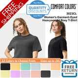 __ Comfort Colors Women's Heavyweight Boxy T-Shirt Cotton Up To 2XL 3023CL Roses