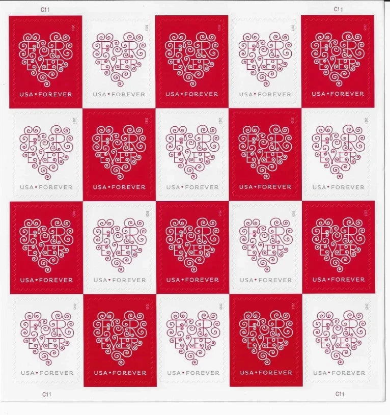 USPS sheet OF FOREVER STAMPS  (RETIRED DESIGNS) Bouquet