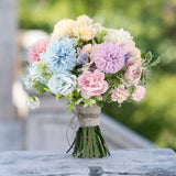 1-2X Artificial 7 Heads Hydrangea Flowers Silk Bouquet Party Wedding Home Decor Hydrangea