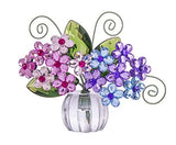 Ganz Crystal Expressions Acrylic 3 inches Flower Hydrangea Posy Pot Hydrangea