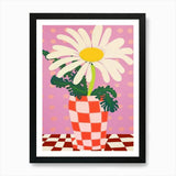 Daisies Flower Vase 2 Art Print Framed Wall Art Poster Canvas Print Picture Daisies