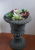 Set of 6 Artificial Succulent Plants Lifelike Lotus Flower Landscape Green Plant