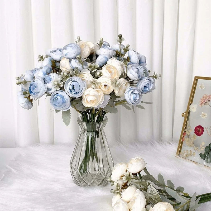 Flower Bud 1 Bouquet Artificial Flower Fresh Color Lifelike Peony Rose Peony