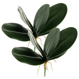 2 Pcs Artificial Plants Orchid Fake Flowers White Simulation Leaves Home Decor Green Plant