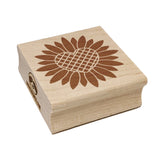 Geometric Heart Sunflower Square Rubber Stamp for Stamping Crafting Sunflower