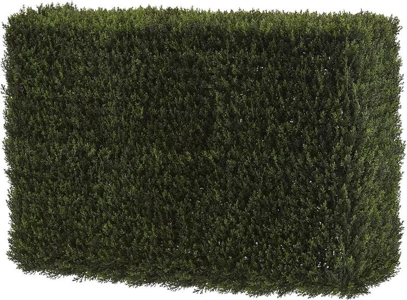 20" Artificial Cedar Hedge - Lush Decor for Indoor & Outdoor Spaces Green Plant