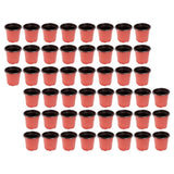 120 Pcs Nursery Pots Plastic Flower Garden Plant Container Breathable Tray Garden Plants