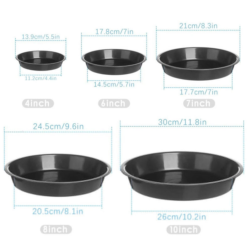 2PC Plastic Garden Flower Pot Plant Saucers Water Drip Tray Base Indoor Outdoor Garden Plants