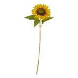 Nearly Natural 24" Sunflower Artificial Flower (Set of 12) in Yellow Sunflower